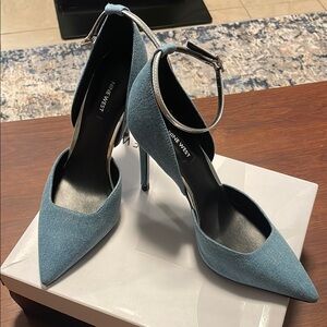 Nine West Denim Blue Pointed Heels